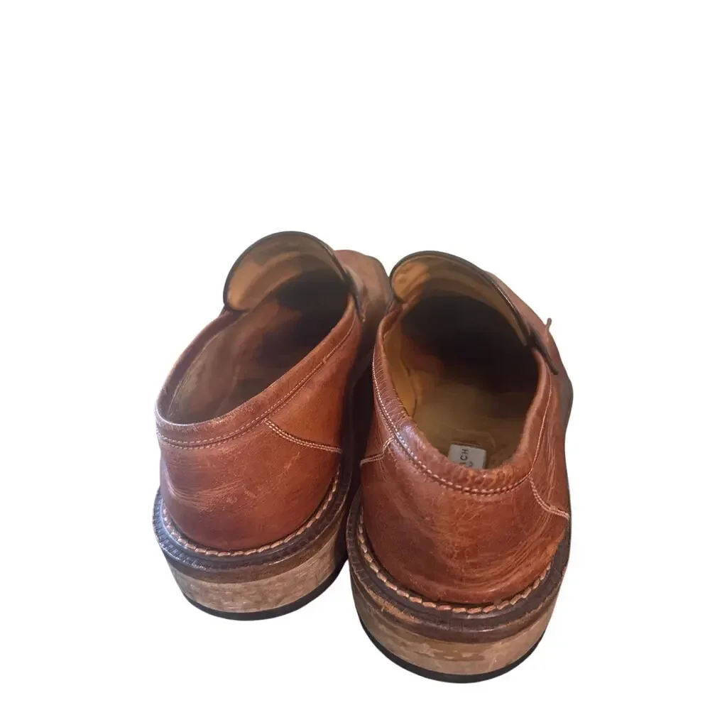 BachRach Mens Shoes US13 Black Brown Leather Dress N